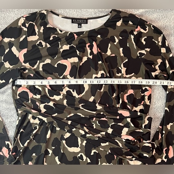 Eloquii Abstract Camo Midi Dress - Picture 3 of 7